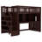 Twin Size Loft Bed With Movable Desk And Storage Shelf, Featuring Storage Stairs,Espresso-2063961068