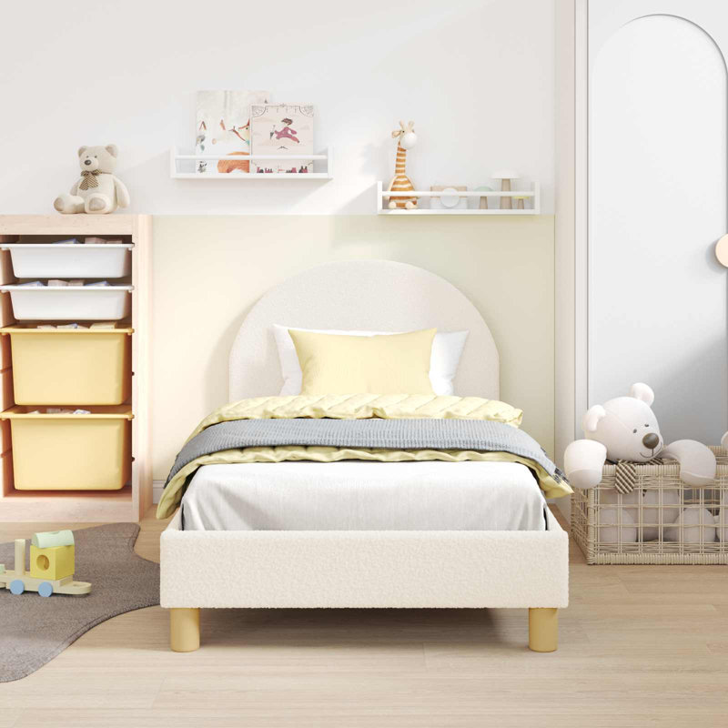 Bed Frame, Cream, European Toddler (80 x 160cm)