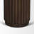 Marbrello Pink Marble Top Espresso Brown Fluted Wood Round Side Table