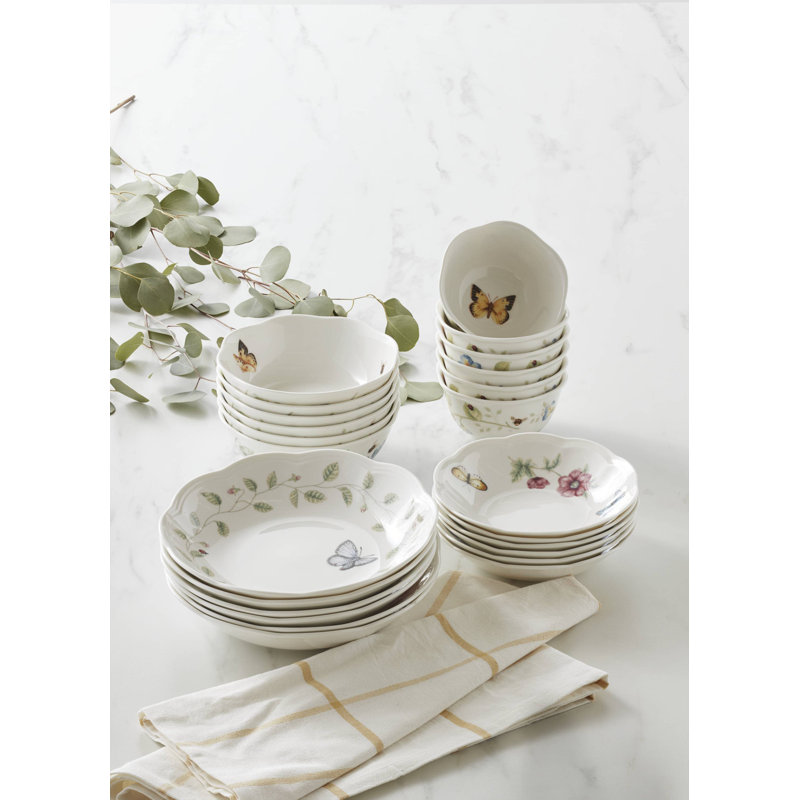 Butterfly Meadow 24-Piece Bowl Set