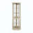 Lighted Corner Curio Cabinet - Elegant Glass Display Case For Living Room & Bar Storage - Perfect For Antique Collections & Wine - Includes Built-In Lighting-613008648