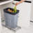 VEVOR Pull-Out Trash Can, 29L Single Bin Incluede, Under Mount Kitchen Waste Container With Slide, Handle And Door Mounting Kit