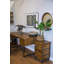 Harless Solid Wood Top Metal Base Writing Desk