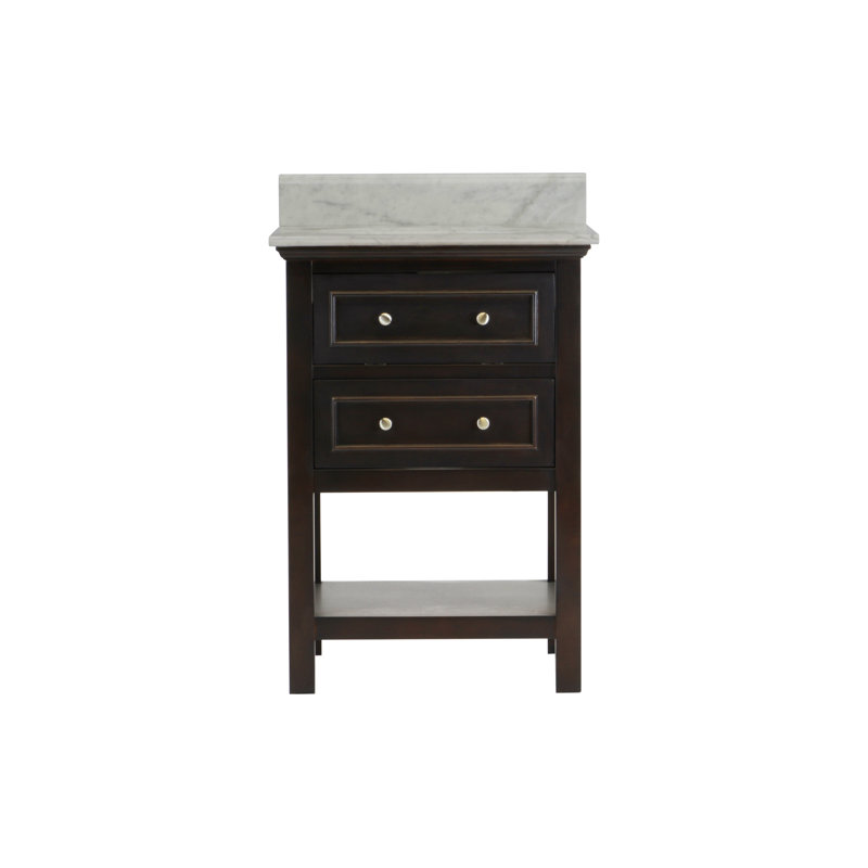 Ensemble de meuble-lavabo pour salle de bain simple 24 po Chatwin, Espresso