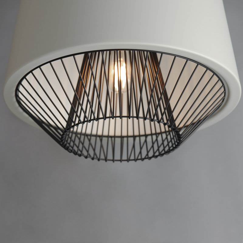 Cici - Luminaire suspendu simple, Gris/noir