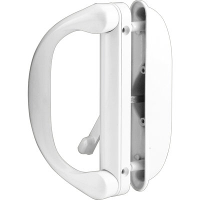 Poignée de porte d'extérieur en métal moulé sous pression avec loquet Prime-Line (lot de 1)