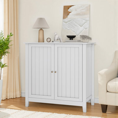 White Double Door Storage Cabinet by Latitude Run