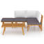 Chaise longue avec coussins 4 pièces Damita-918058768