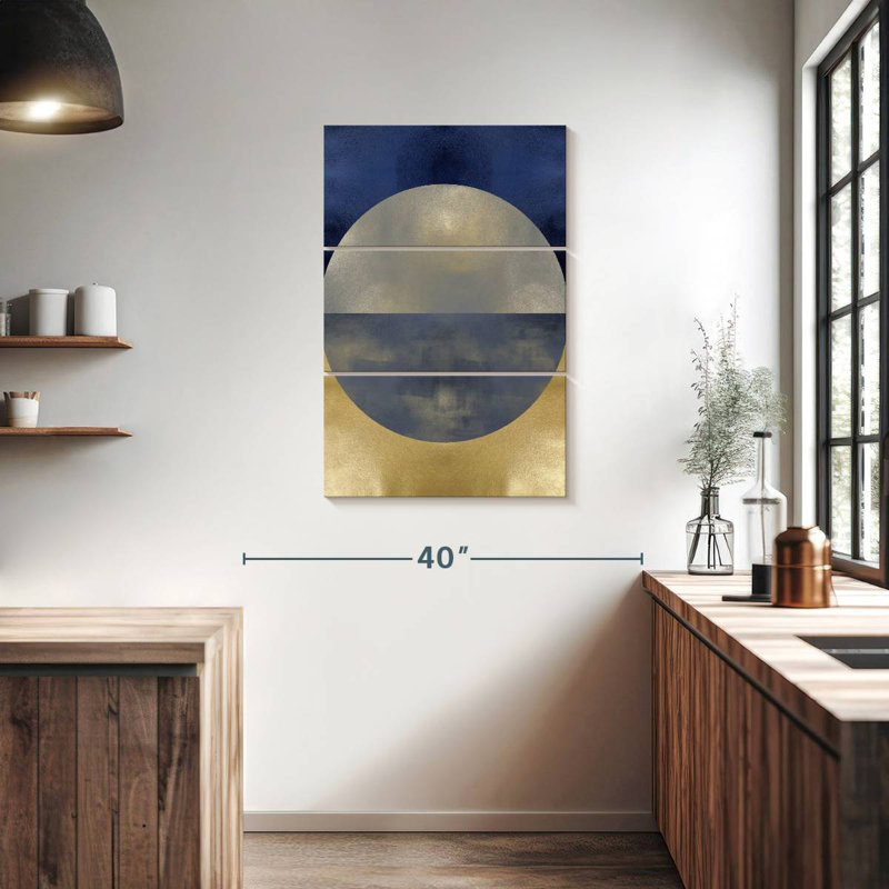 Avery Blue Sphere I, 38" H x 24" W