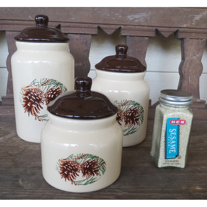 Stoneware Canister - Set of 3