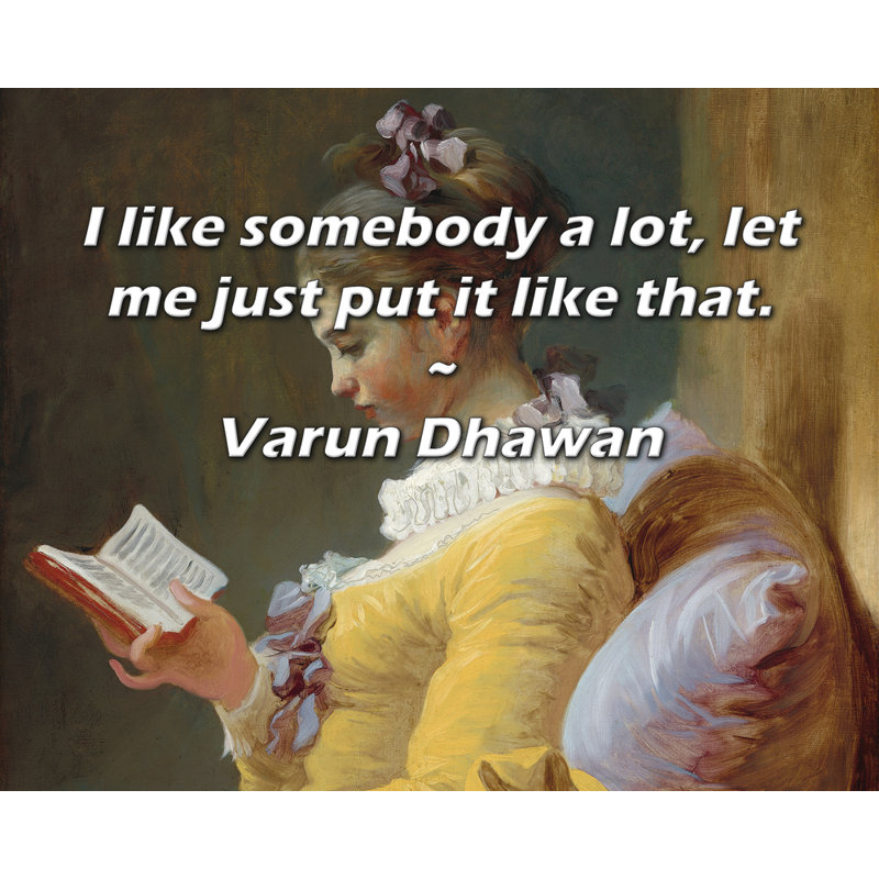 Toile tendue Astoria Grand Gallery par Varun Dhawan: «J'aime beaucoup quelqu'un, laissez-moi simplement le mettre comme
