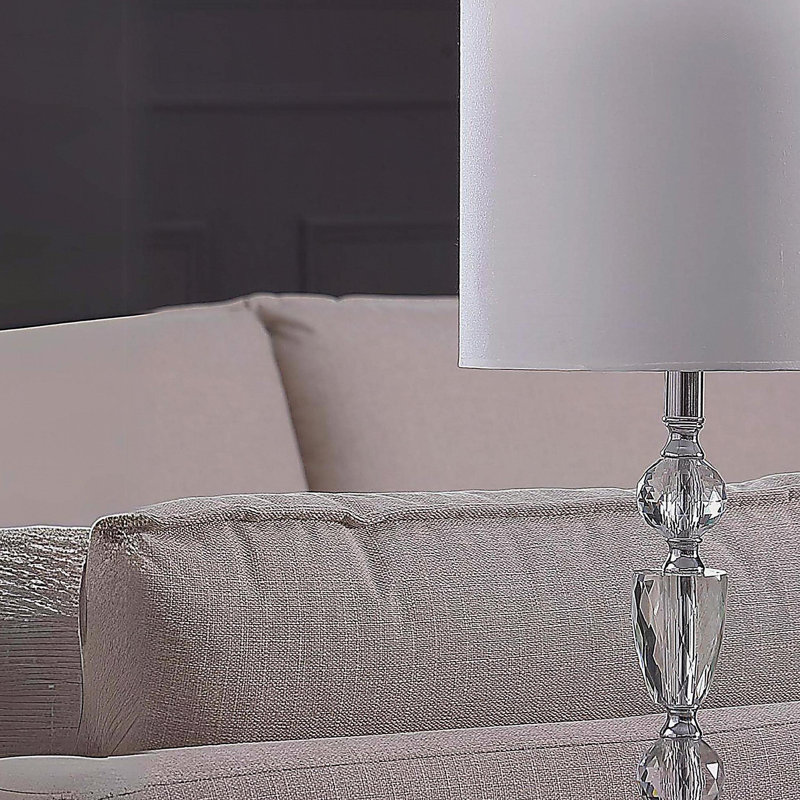23.5" In Cale Cut-Crystal Modern Table Lamp