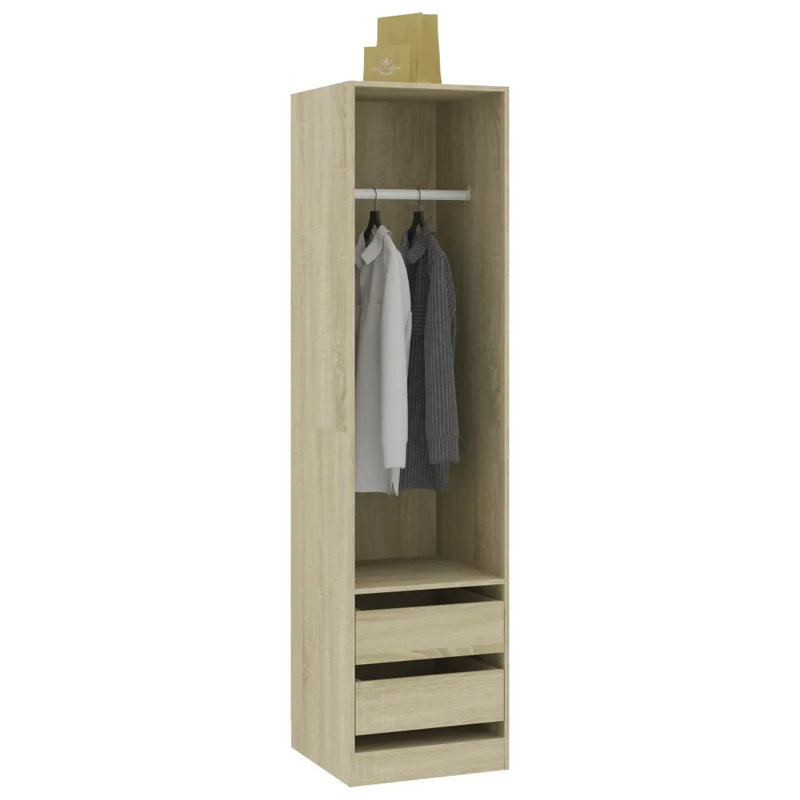 Edela Manufactured Wood Wardrobe, Oak