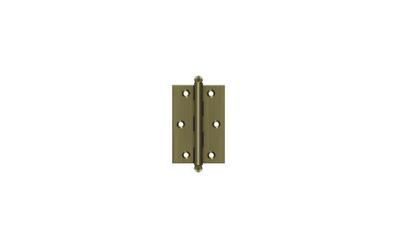 3'' x 2'' Butt Bearing Hinge, Antique Brass