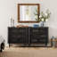 Buffet avec rangement, meuble de cuisine, noir-748325666