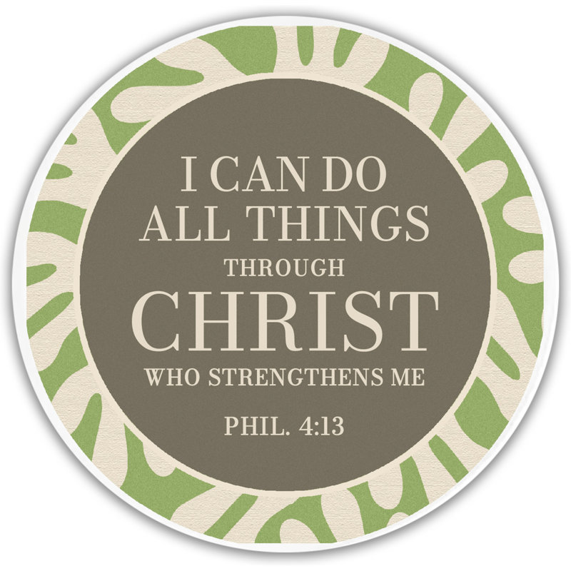 Glass Coaster I Can Do All Things