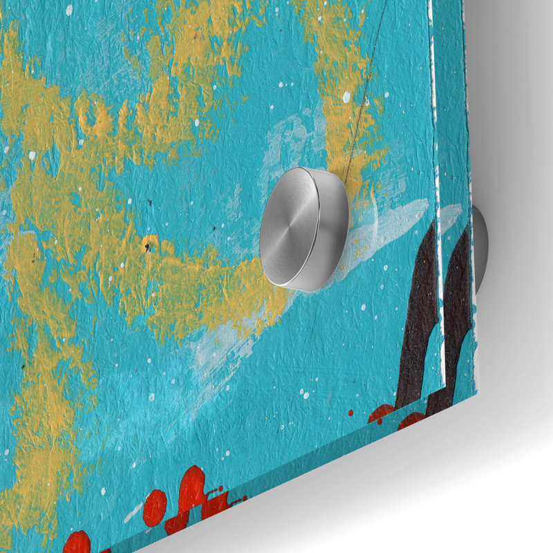  «Whirlwind 5» par Laura Gibson, art mural en verre acrylique, 24 po x 36 po