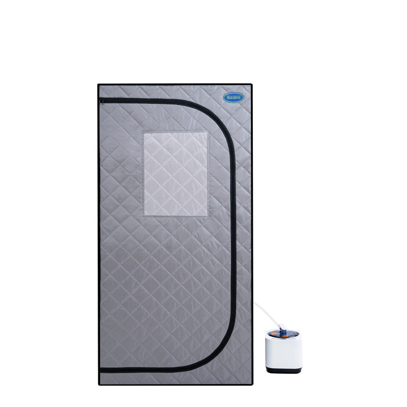 Grey Mini Plus Portable Steam - Home Spa Tent With Generator, Remote. Easy To Assemble. Rapidly Heat. . Waterproof & Insulating. Chair. 360 Flow. System. Enhance Skin Glow Gen, Foldable Seat. Simple