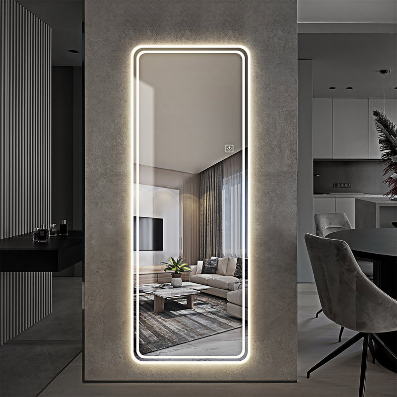 Full Length Floor Mirror LED Whole Body Mirror