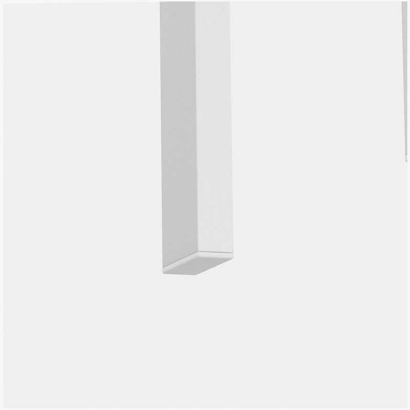 Ensemble de 2, table basse moderne en verre trempé, table de bout, table carrée pour le salon, transparent / blanc