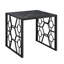 Ensemble de table d'appoint moderne 3 pièces avec plateau en verre trempé à imprimé marbre et base en métal robuste pour des espaces de vie élégants