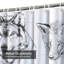 Rideau de douche avec 12 crochets-904394088