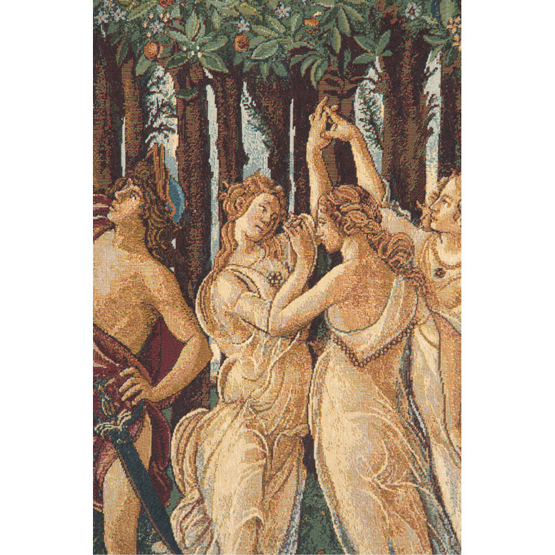 Italian Loom Woven Cotton Blend Wall Hanging, 24" H x 34" W