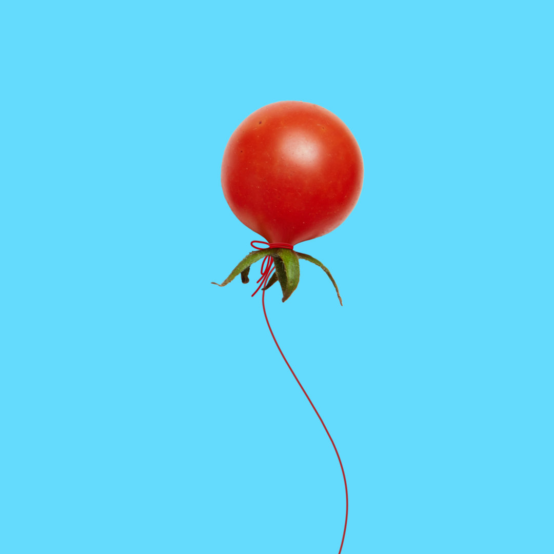 Rote Tomate Ballon-610249898