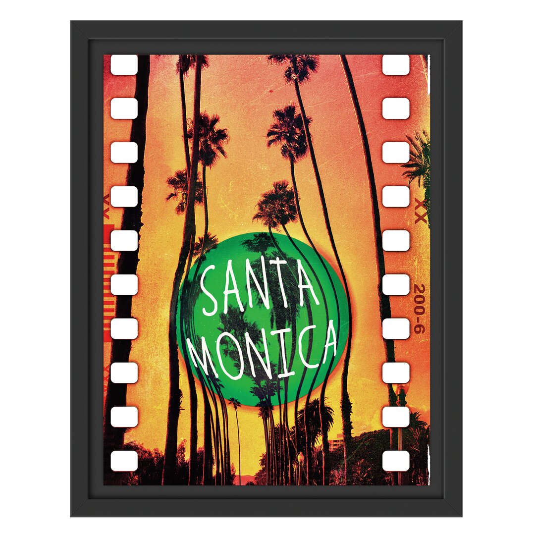 Gerahmtes Wandbild Santa Monica