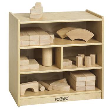 Jonti-Craft® 10 Compartment Manufactured Wood Shelving Unit