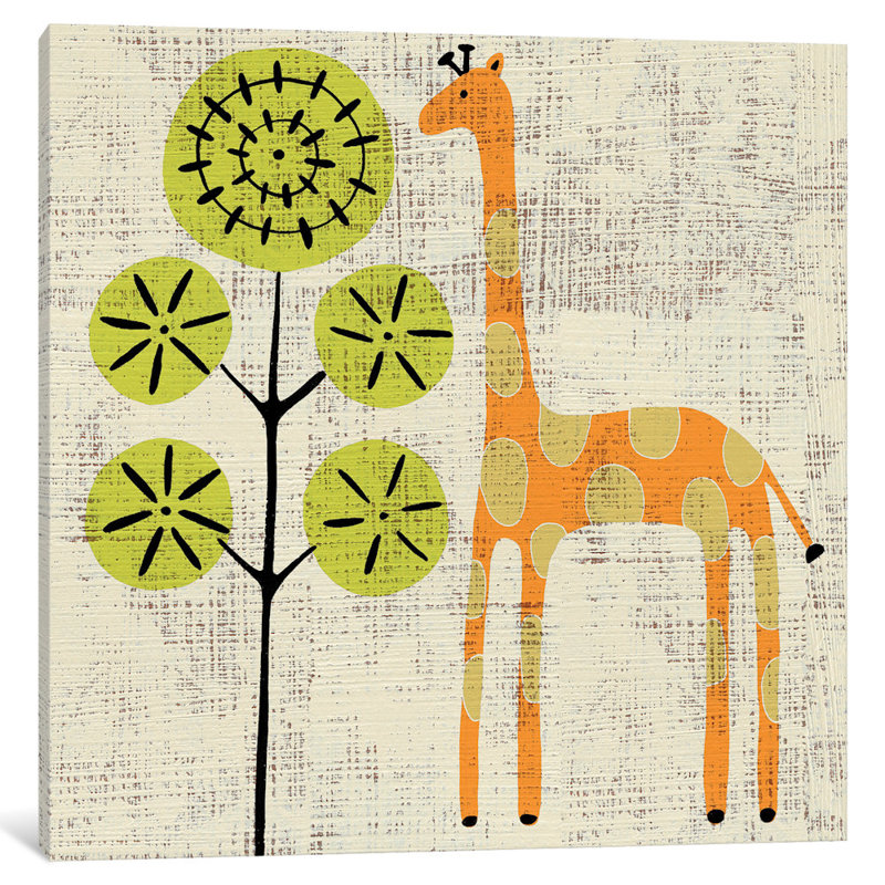 «Ada's Giraffe», reproduction sur toile tendue, H 26 po x l 26 po x P 1,5 po