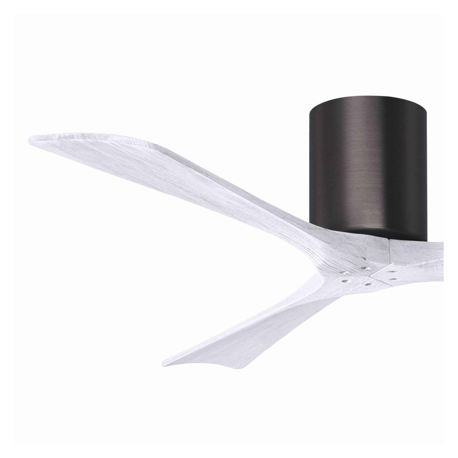 Olivier 3 Blade Ceiling Fan, Brushed Bronze, Matte White, 52"