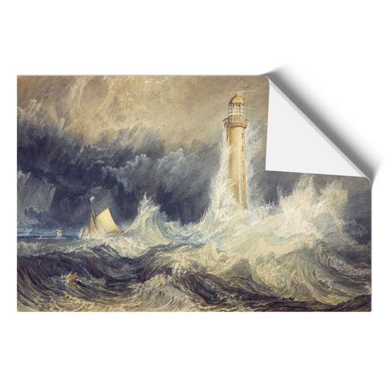 Bell Rock Lighthouse by Joseph Mallord William Turner - Frameless Print, 21cm H x 30cm W x 0.1cm D