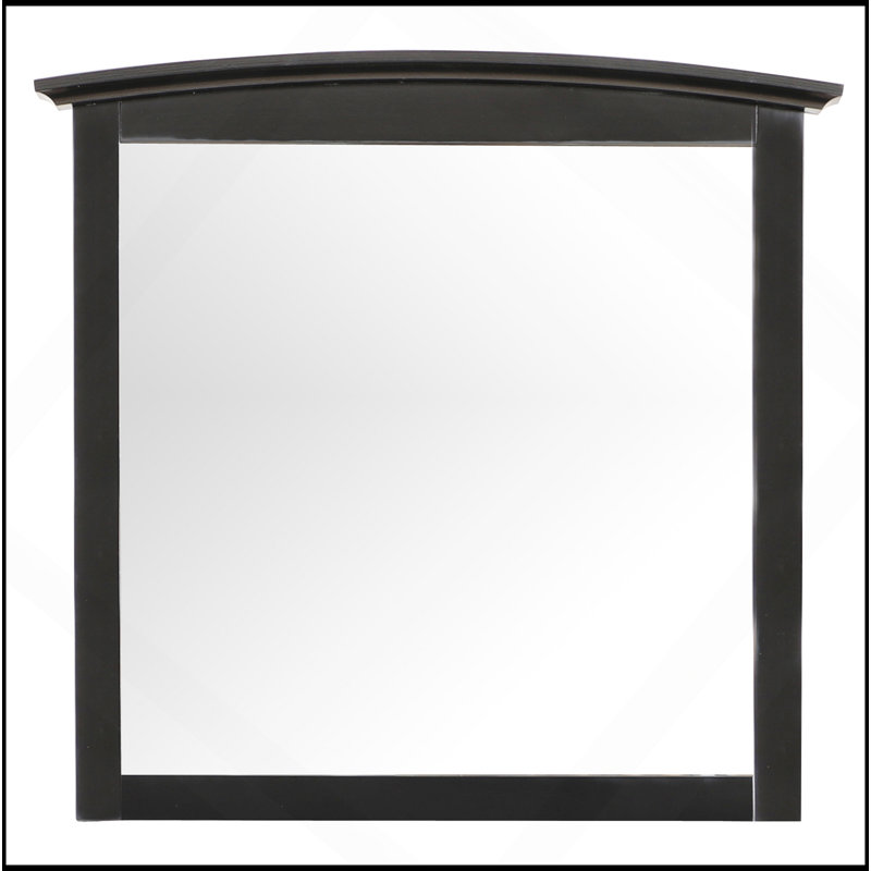 Miroir mural noir élégant et décontracté