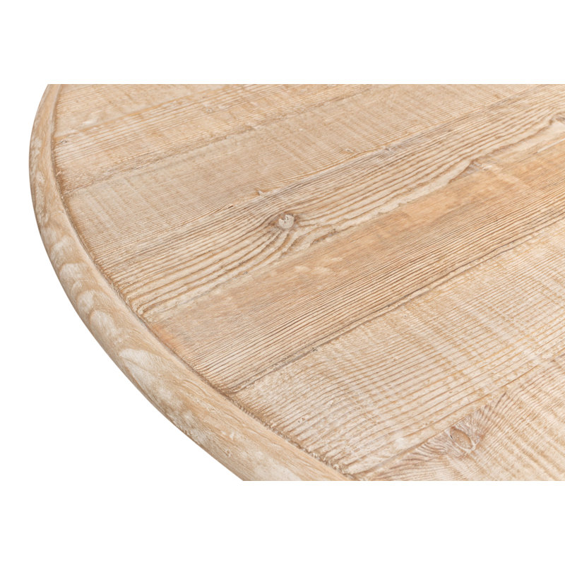 Round Pine Wood Dining Table