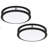 Hanz Selectable LED 2700K, 3000K,3500K, 4000K, 5000K Flush Mount Ceiling Light-524786747-535386637
