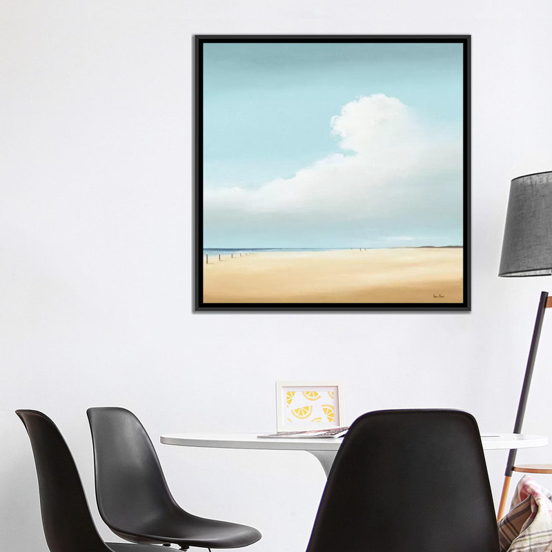 «Walking I», reproduction sur toile, H 18 po x l 18 po x P 1,5 po, Toile avec cadre flottant noir, Pas de tapis