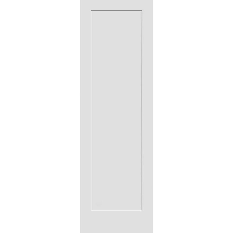 Primed White Solid Wood Interior Shaker Door Slab, 28" x 96"