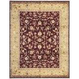 Hand Woven Silk and Wool Oriental Area Rug