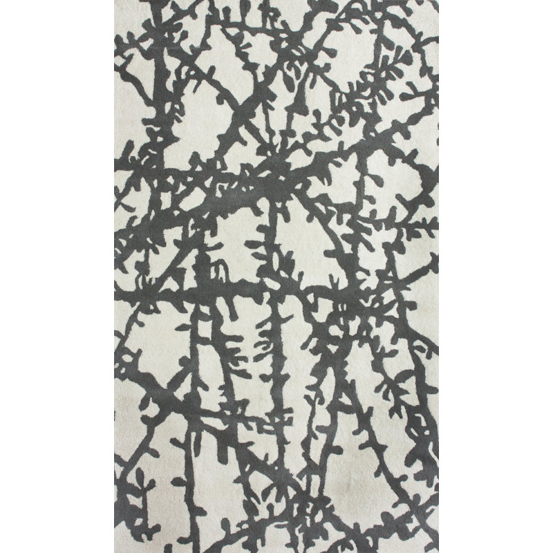 Tapis ivoire et gris Anterrius Sticks, 5 pi x 8 pi