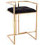 Tabouret de bar en velours Lennox