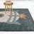 Nova Navy Kids Rocketship Area Rug-126452668