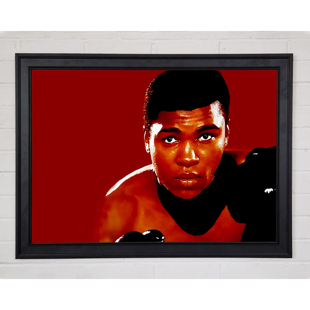 Muhammad Ali Rot - Einzelner Bilderrahmen Kunstdrucke