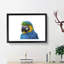Blue & Yellow Macaw Parrot Painting - Single Picture Frame Print on MDF-56633848-56633851