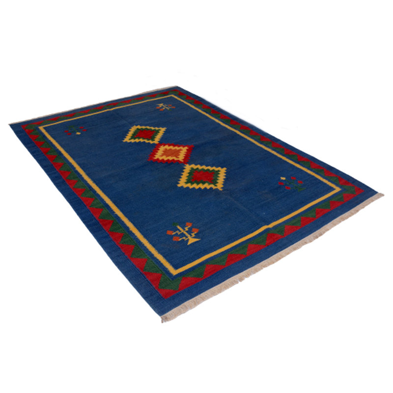Burrell Geometric Hand Woven 165cm X 225cm Area Rug