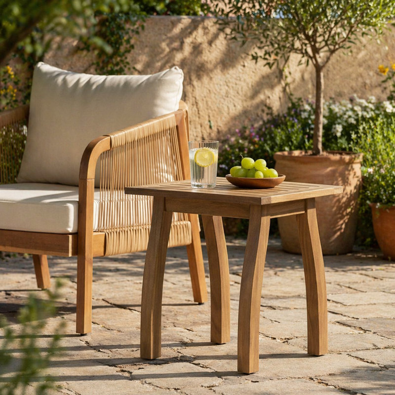 Côté bois d'acacia, Teinte naturelle