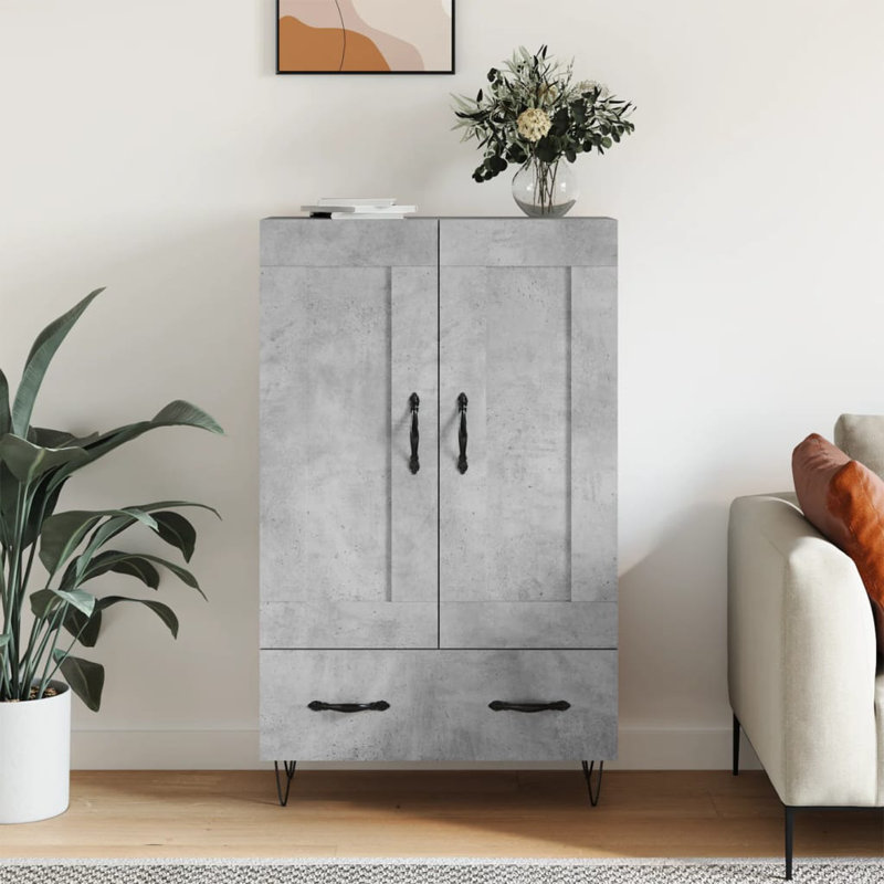 Annell Storage Cabinet, Concrete grey