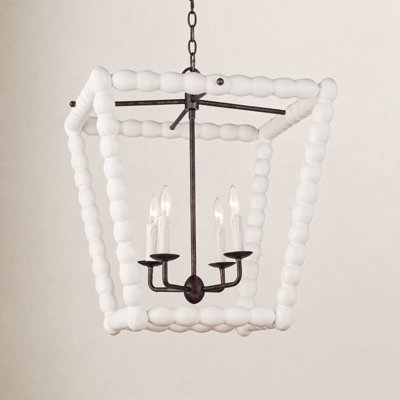 Coastal Luxe 4-Light Chandelier