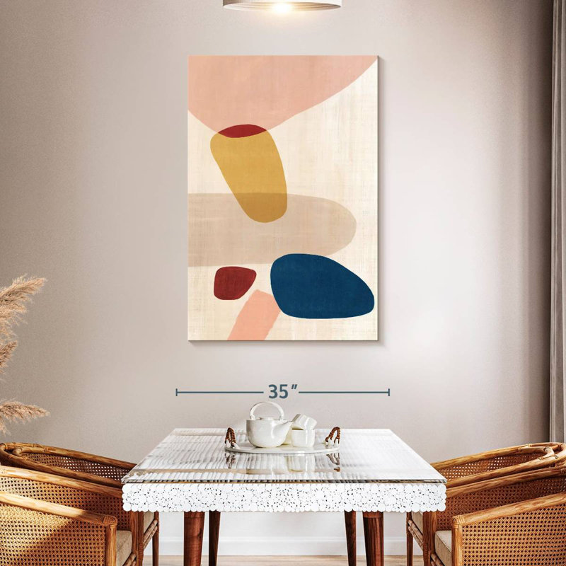 Avery Pink Pebbles, 48" H x 32" W
