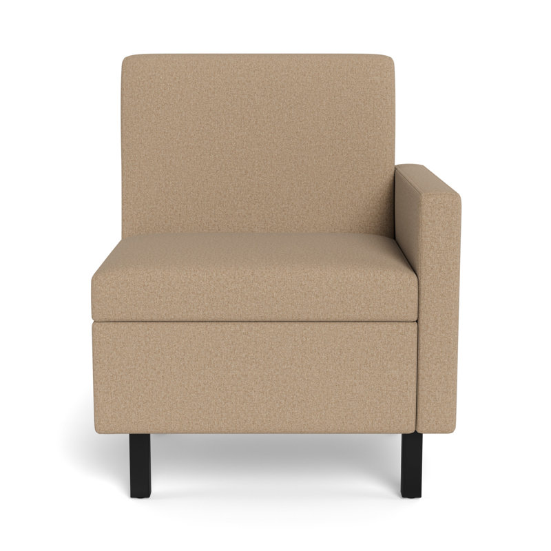 Movvi Single Seat, Left Arm, Taupe